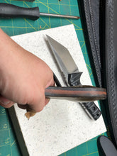 Load image into Gallery viewer, Ready To Ship: Safeguard: Pocket Hammer (6 3/4In. Flat Sap) &quot;The Midget” (Geometric Weave and Pistol)