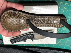 Ready To Ship: Safeguard: Pocket Hammer (6 3/4In. Flat Sap) "The Midget” (Geometric Weave and Pistol)
