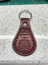 Load image into Gallery viewer, Fireman Keychain (Bridal Leather)