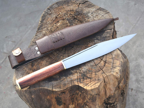 Handmade Seax Knife (10 inch Blade) Made in Nepal