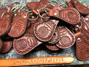 Fireman Keychain (Bridal Leather)